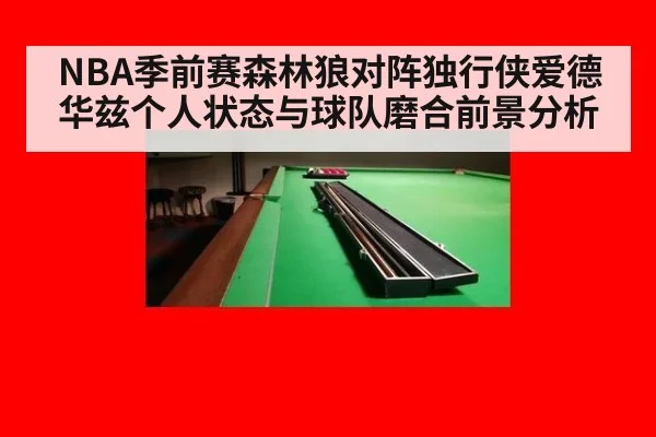 NBA季前赛森林狼对阵独行侠爱德华兹个人状态与球队磨合前景分析